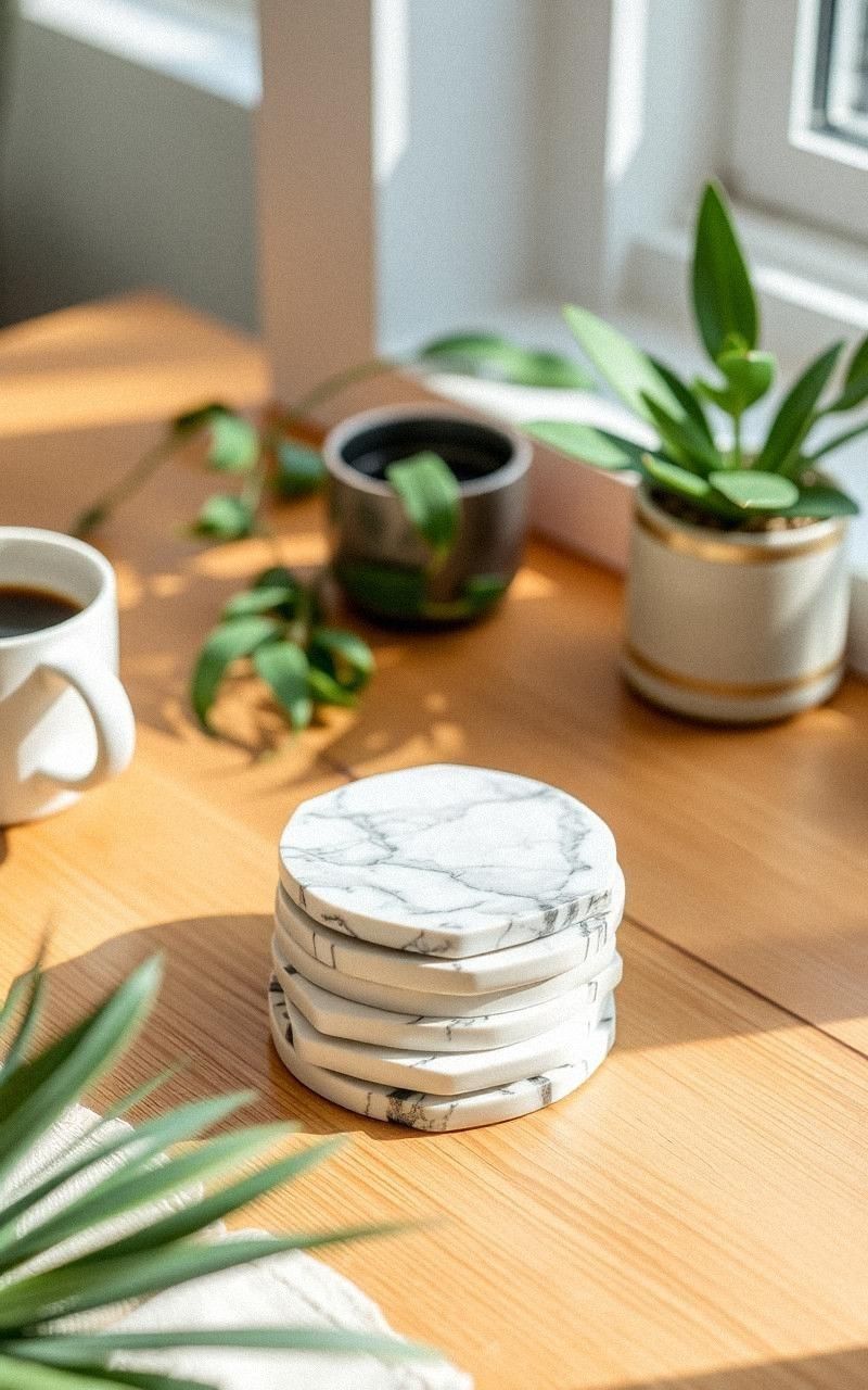 Marble Coasters: Small Touches with Big Impact
