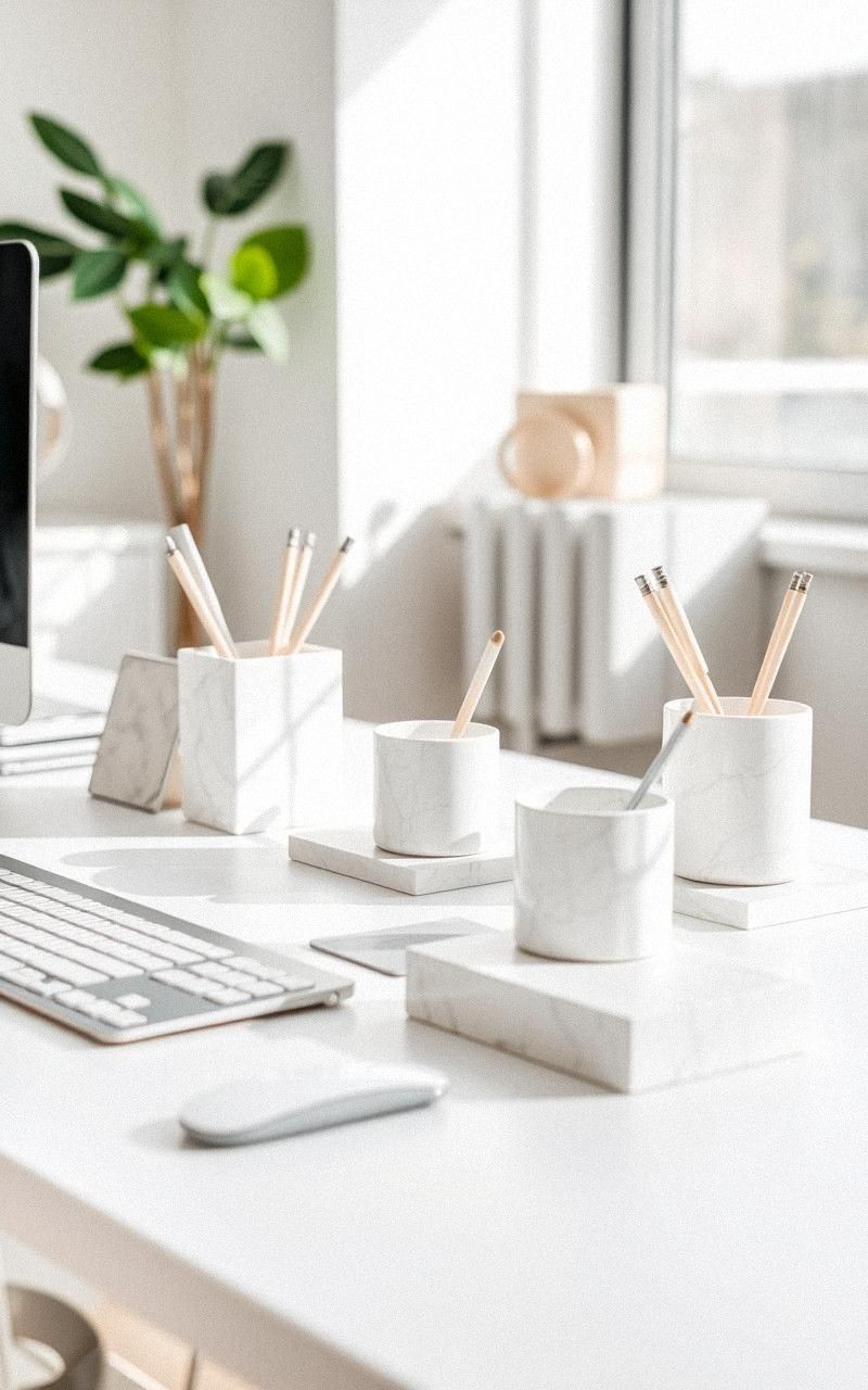 Marble Desk Accessories to Boost Productivity