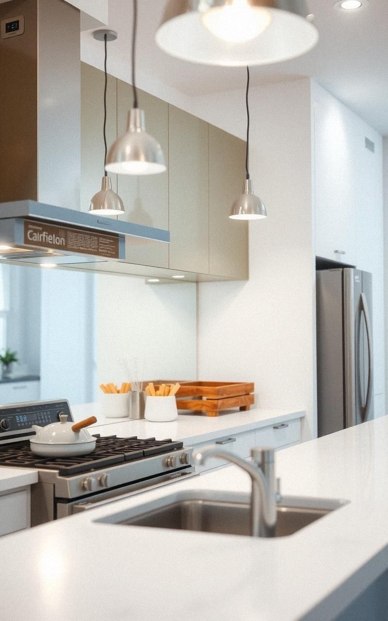 Add Mirrors Above Kitchen Backsplashes for Brightness