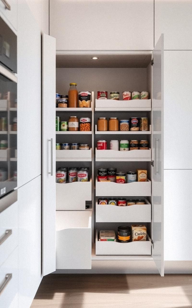 Pull-Out Drawers For Easy Access