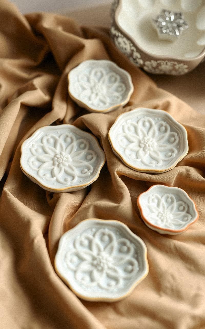 Ceramic Jewelry Dishes With Delicate Designs