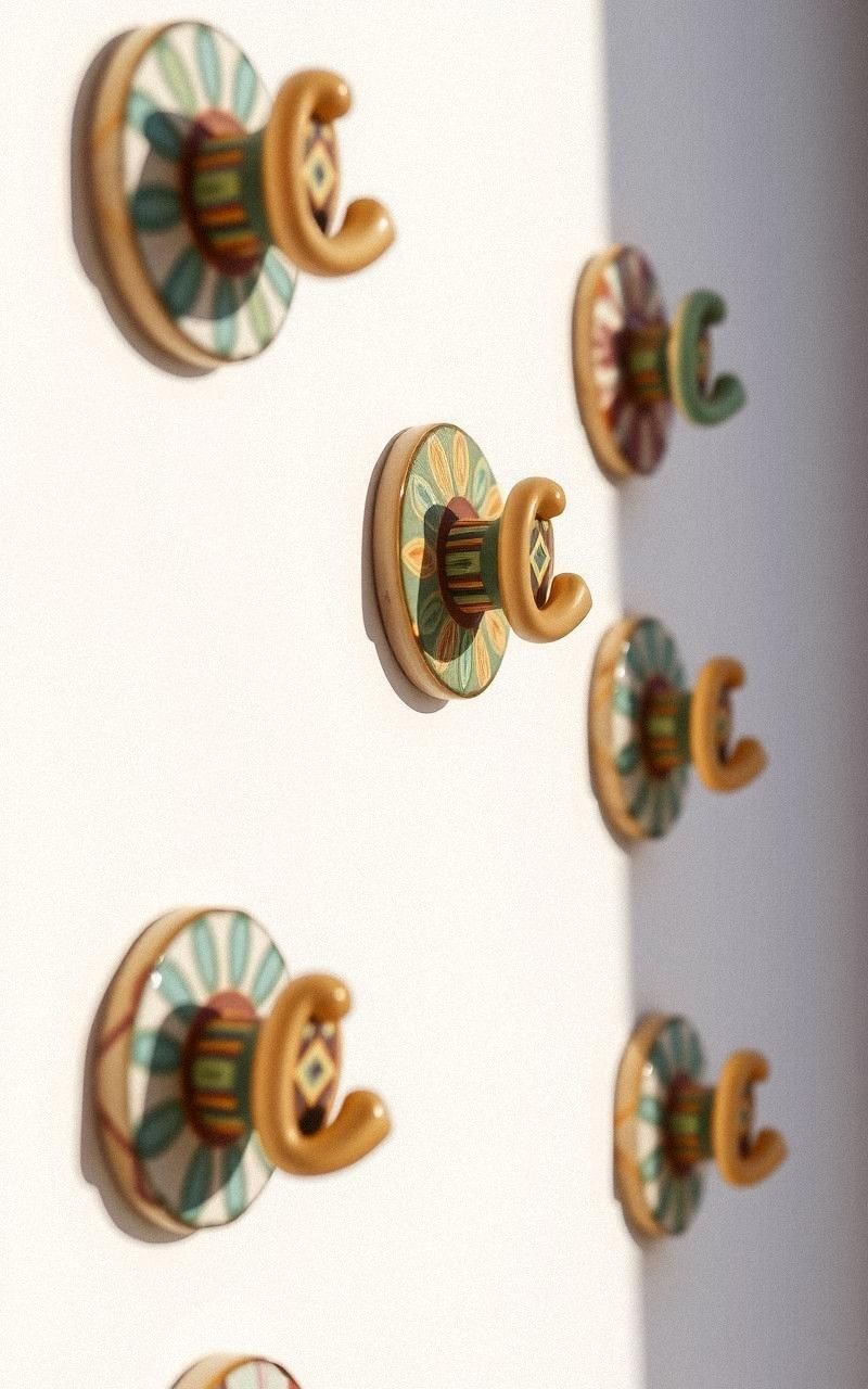 Ceramic Wall Hooks With Artistic Flair