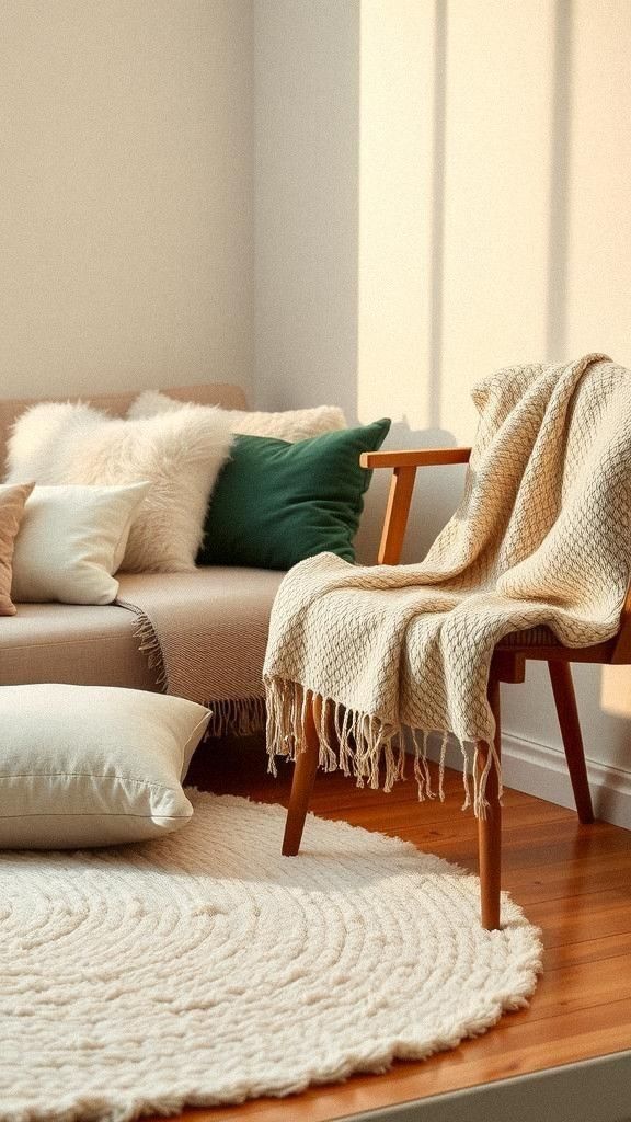 Incorporate Soft Textiles for Comfort and Warmth