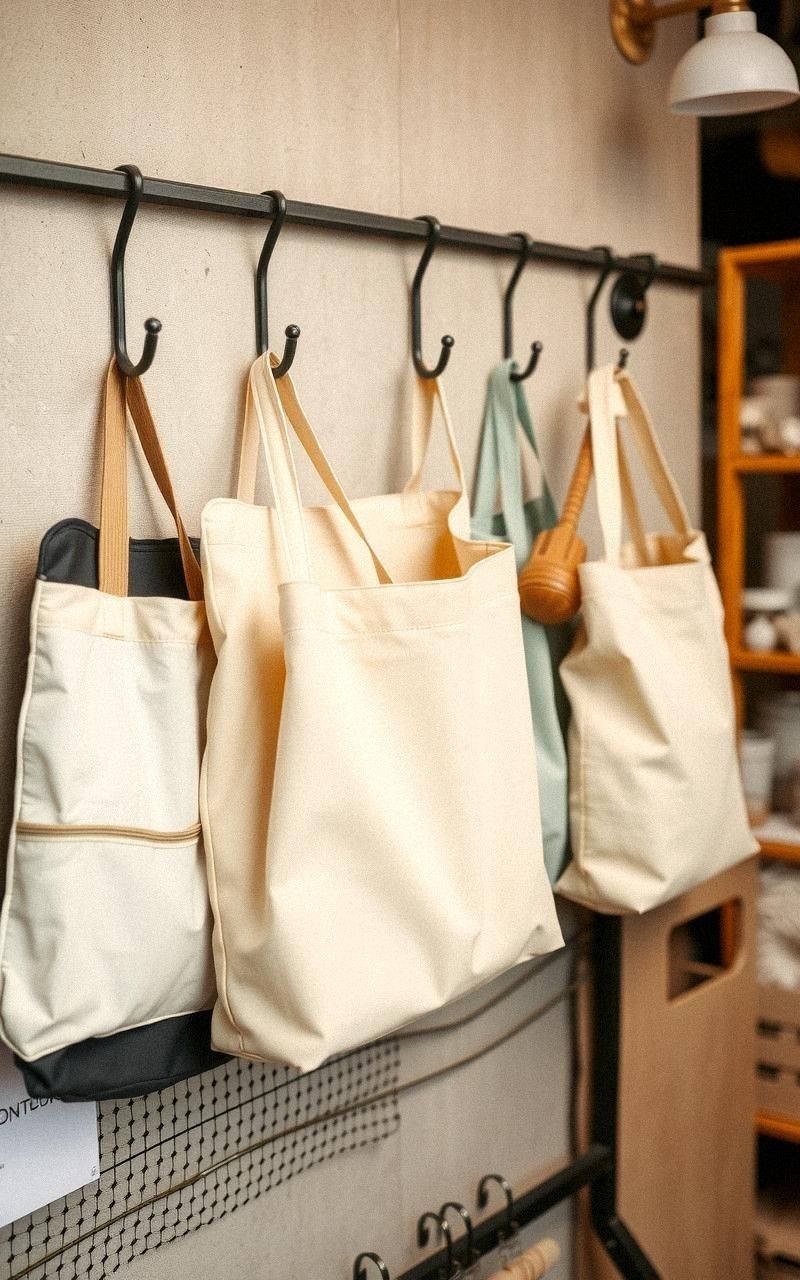 Neutral Toned Canvas Bags For Flexible Storage