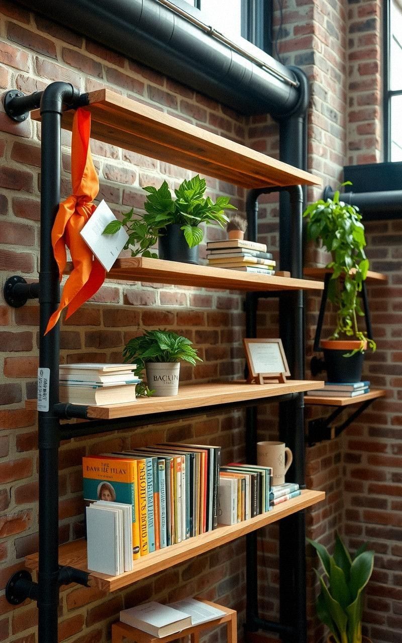 Open Pipe Shelving For Easy Access Storage