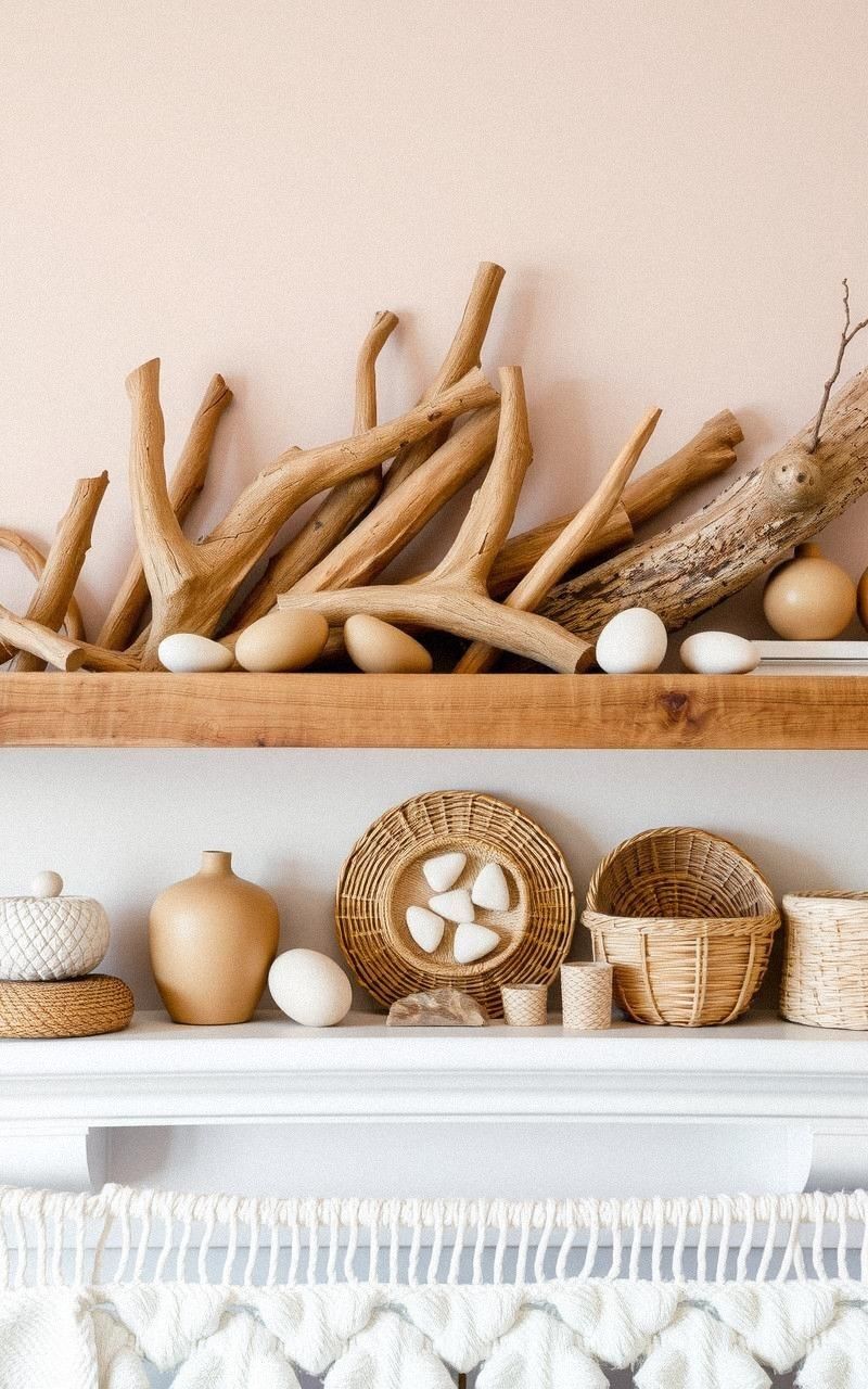 Add Texture with Natural Elements Like Wood and Stone