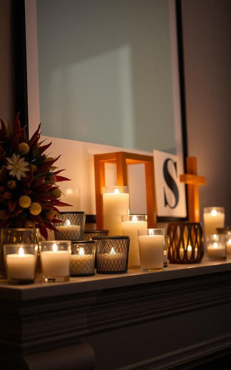 Display a Collection of Candles in Varying Heights