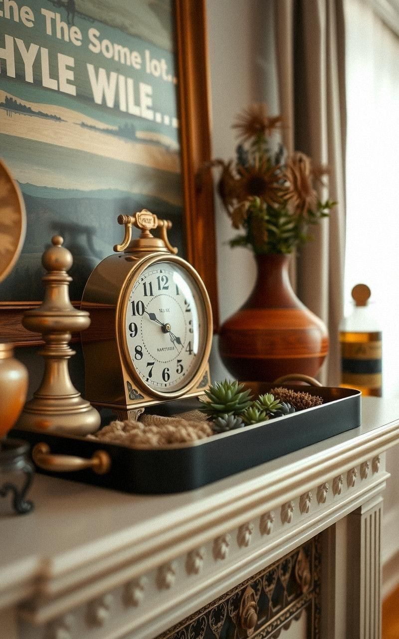 Incorporate Functional Items Like Clocks or Trays