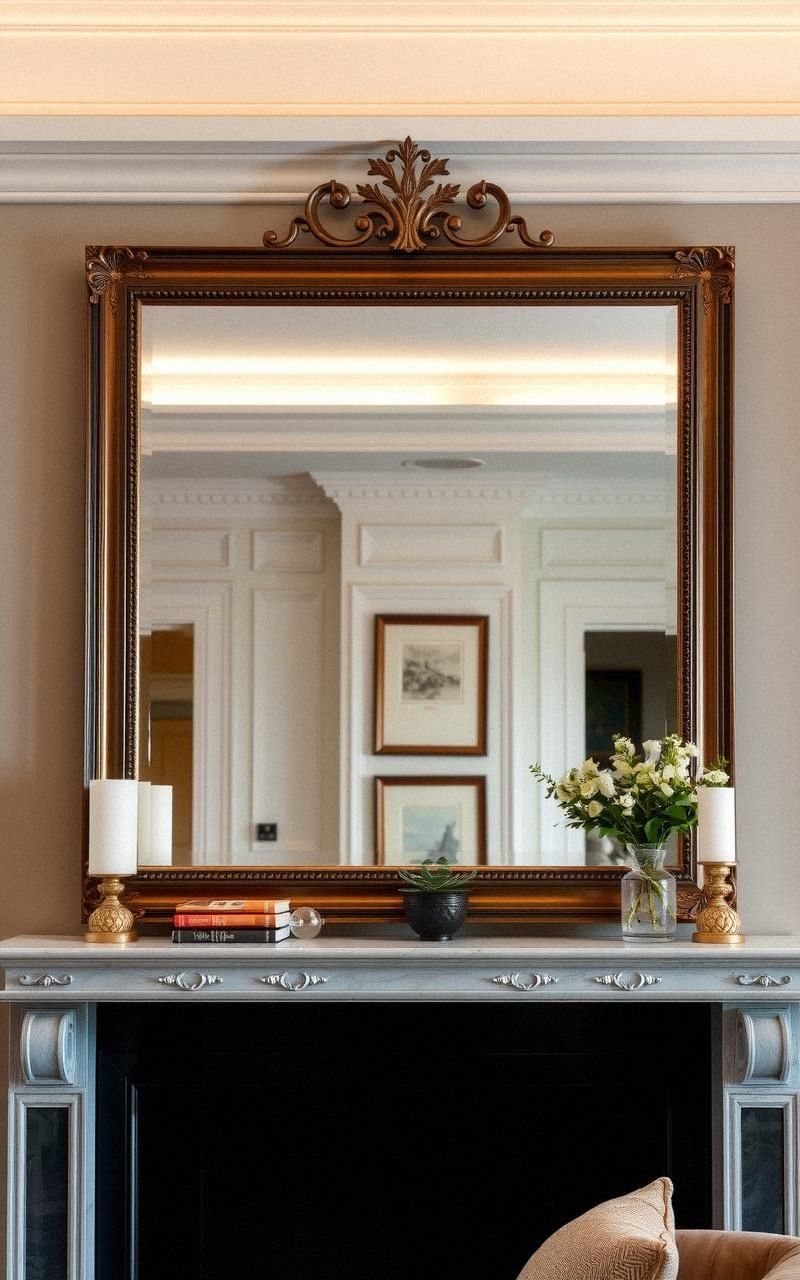 Use a Large Statement Mirror as a Focal Point