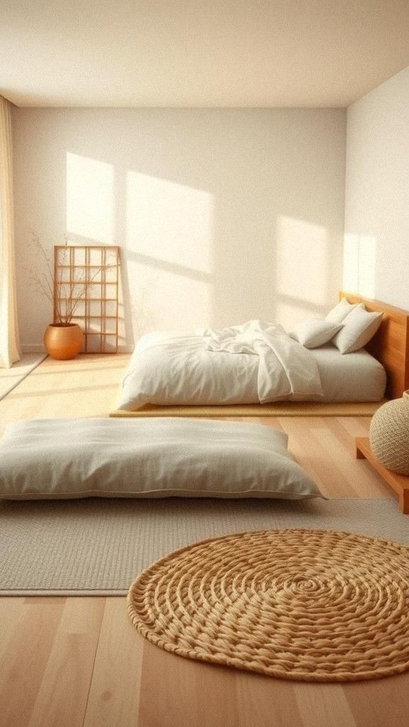 Incorporate Tatami Mats or Natural Rugs