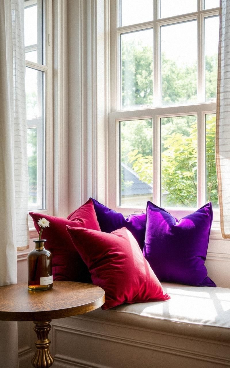 Velvet Cushions For Window Seating Areas