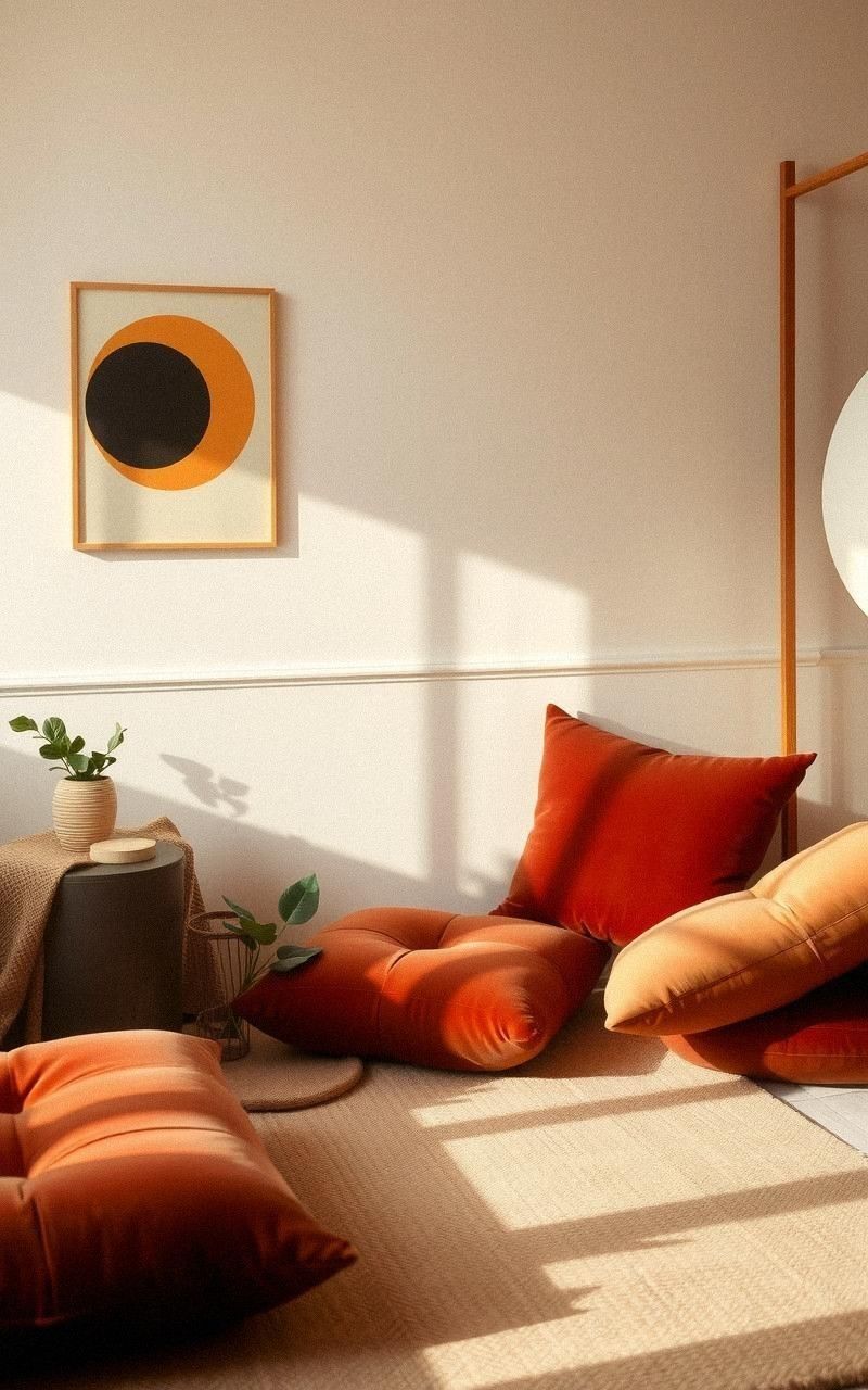 Velvet Floor Cushions For Comfortable Lounging