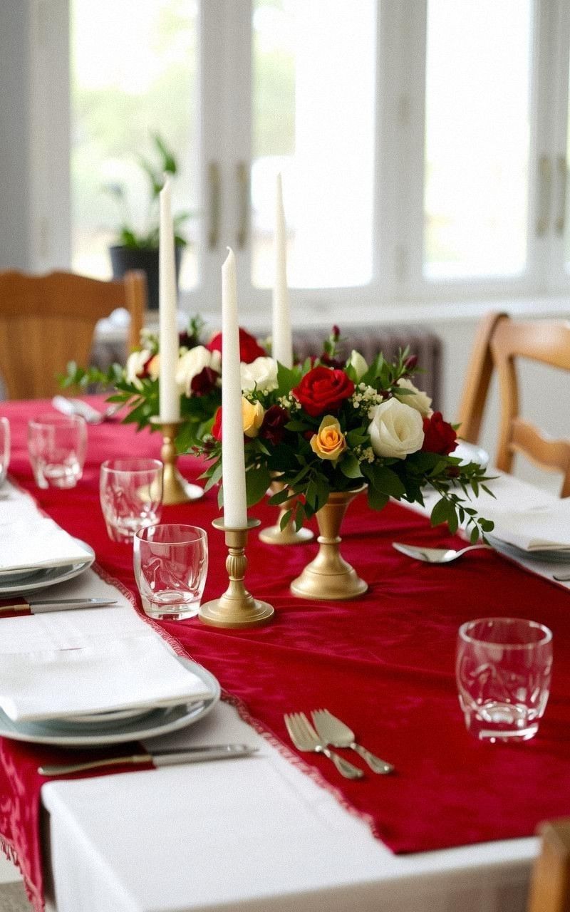 Velvet Table Runners To Elevate Dining Tables