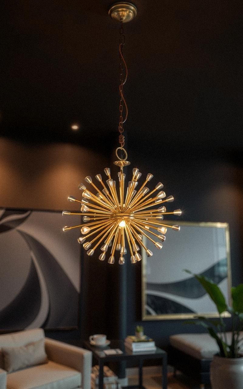 Sleek Brass Lighting Fixtures with Glamorous Flair