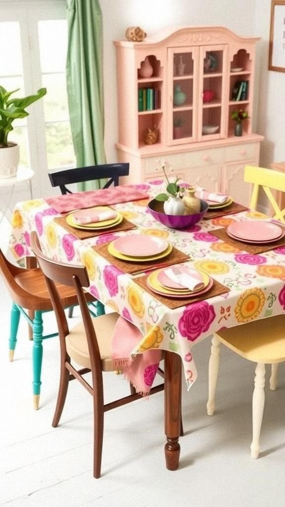 Add Patterned Table Linens for Extra Flair