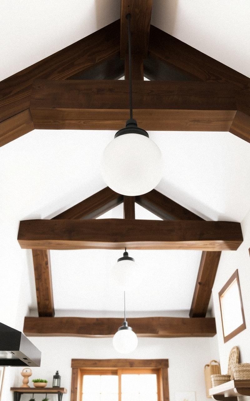Exposed Wood Beams For Rustic Charm