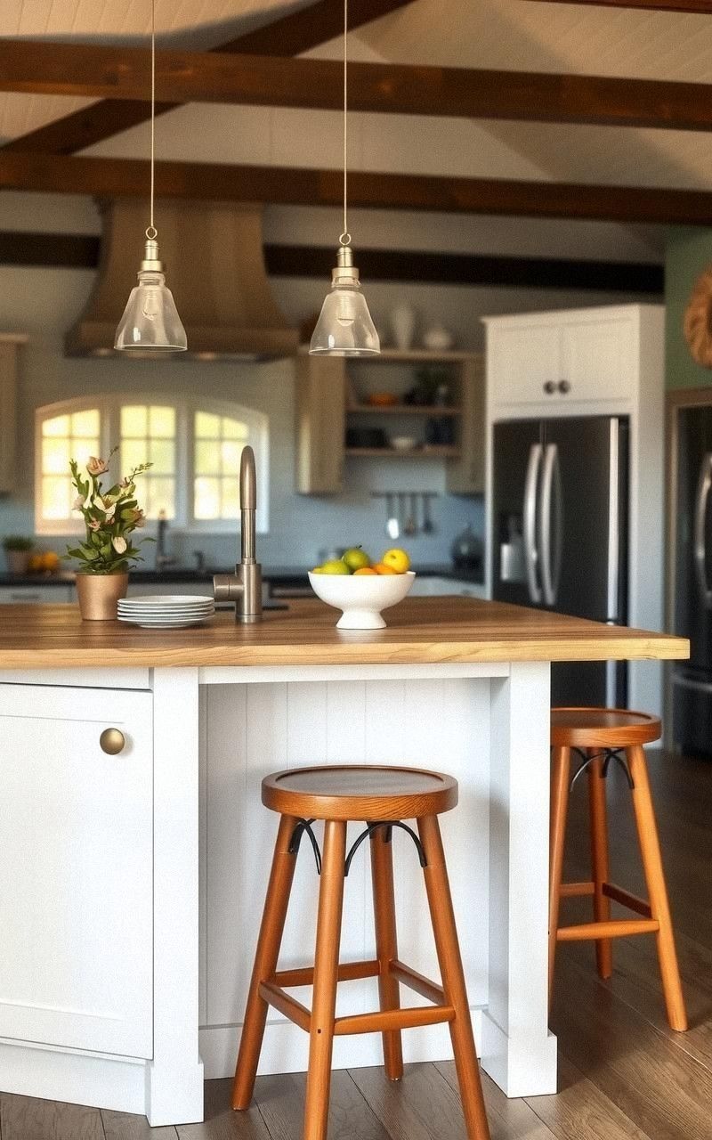 Large Kitchen Island With Seating Space