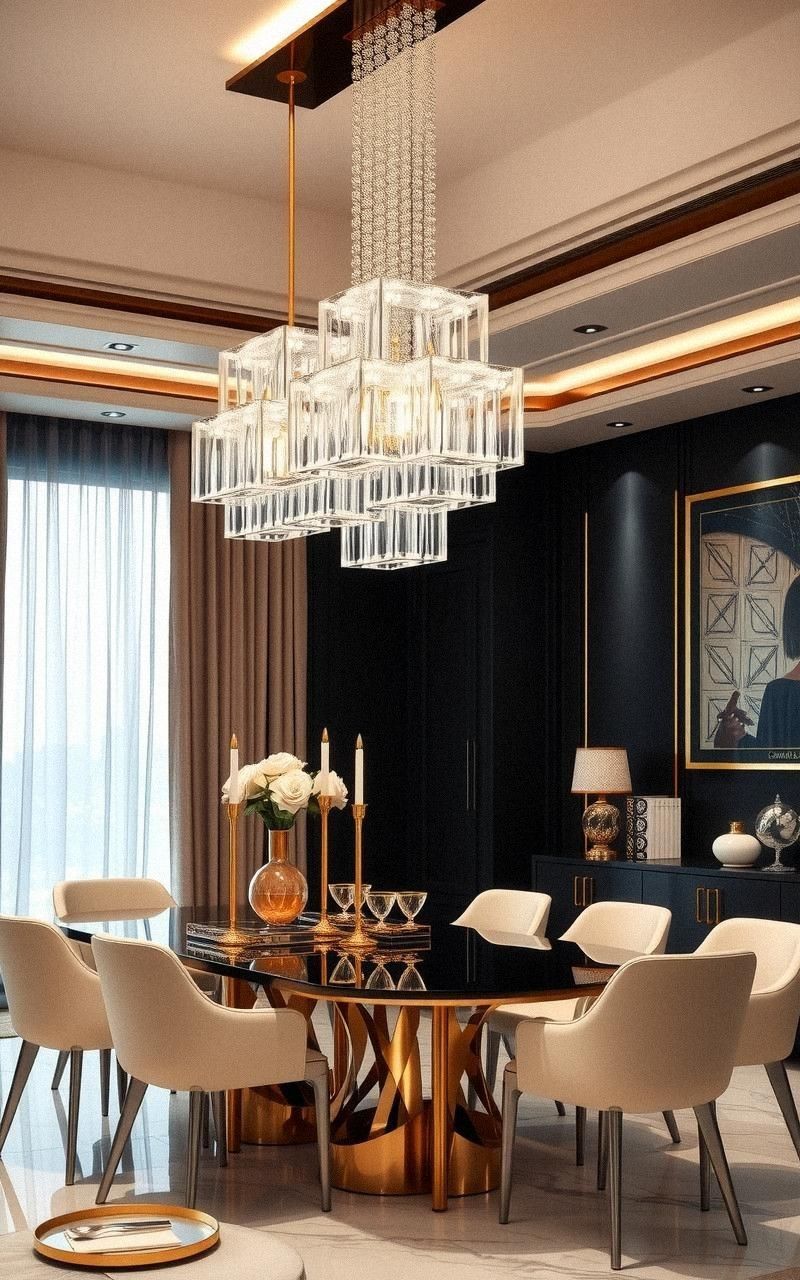 Add Statement Chandeliers For Dramatic Lighting