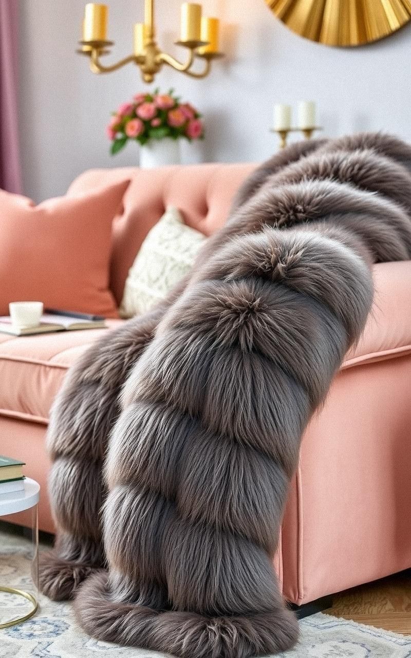 Layer Soft Faux Fur Throws For Cozy Glamour