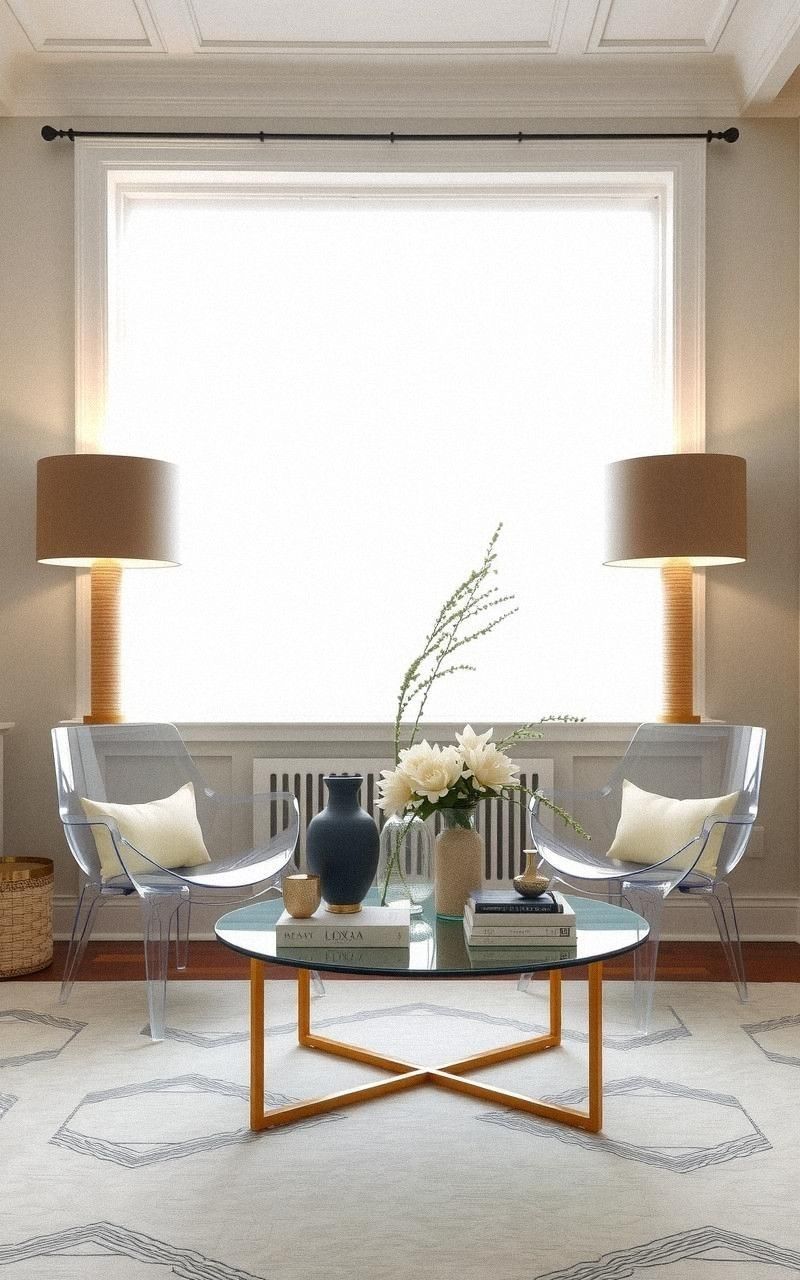 Use Glass And Lucite Furniture For Airy Elegance