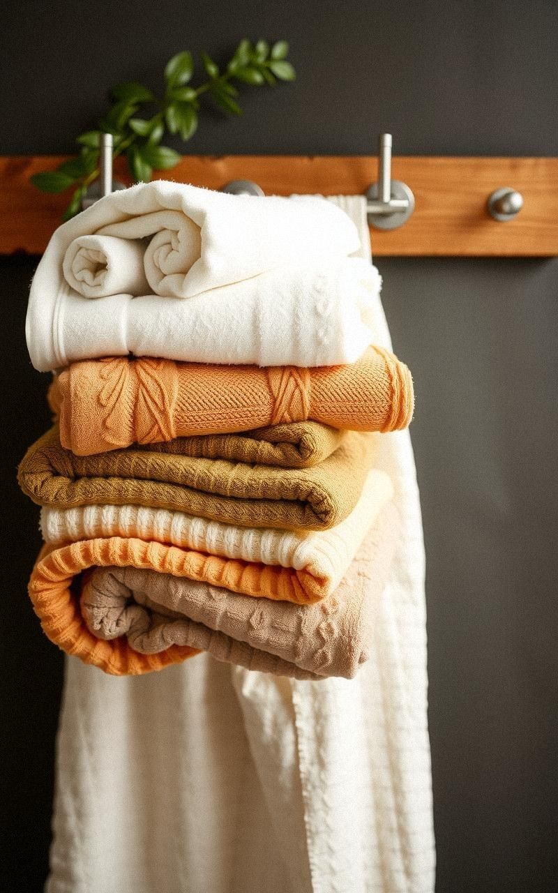 Soft, Fluffy Towels In Earthy Shades