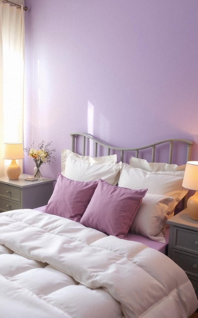 Lavender Bedroom for Peaceful Rest