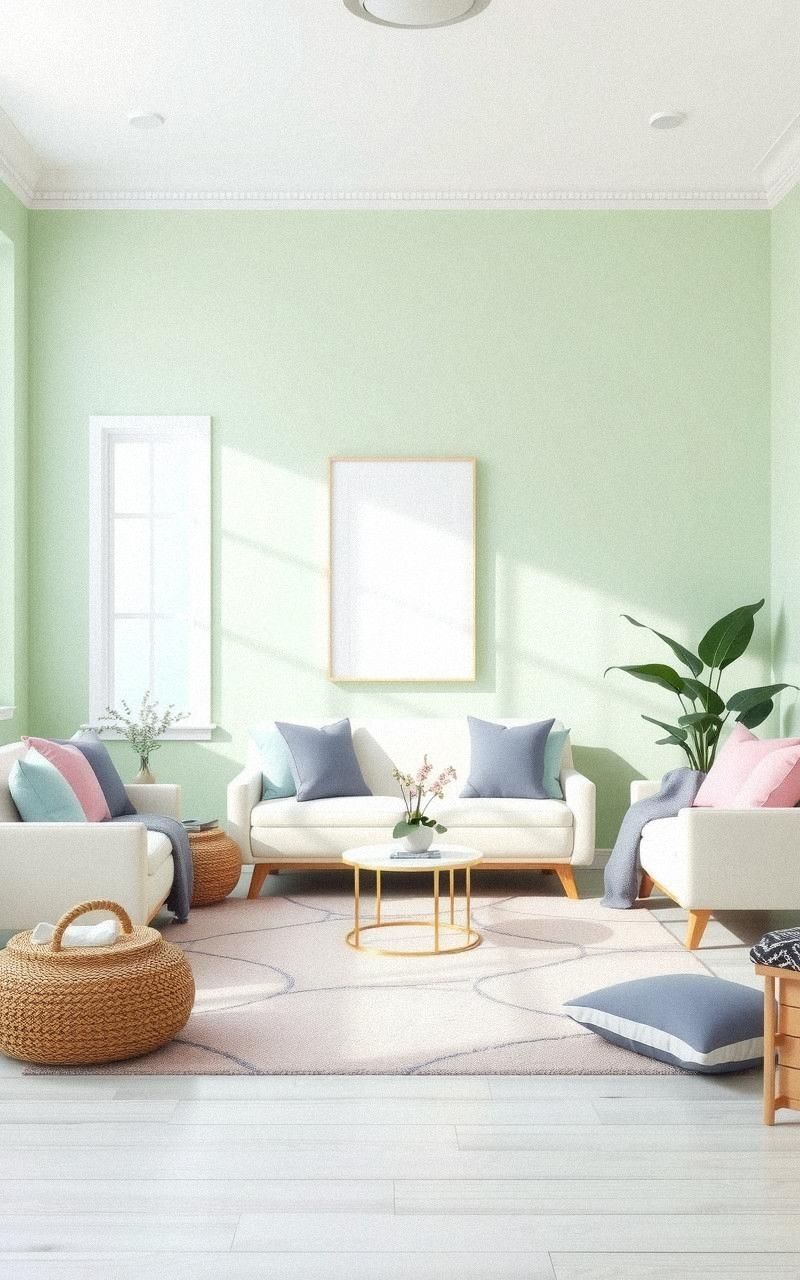 Mint and Lavender Living Room Mix