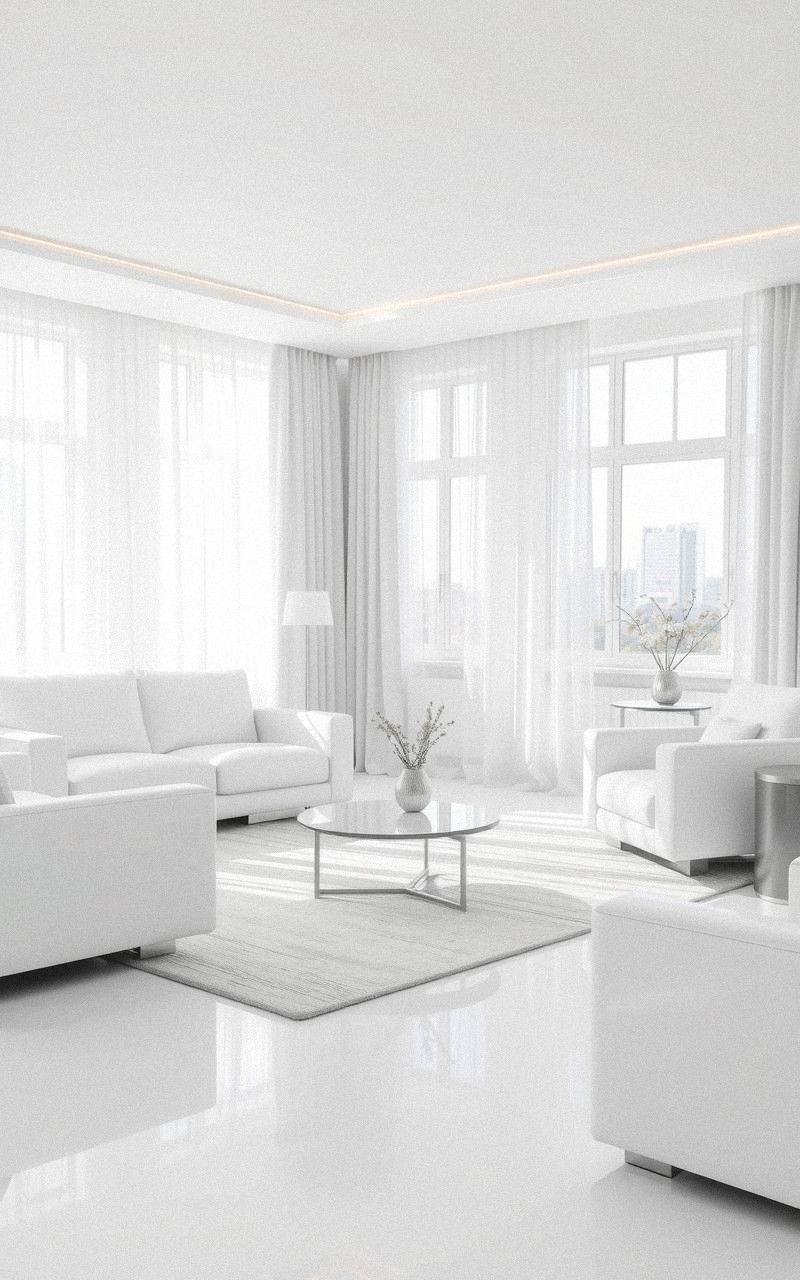 All-White Elegance With Subtle Accents