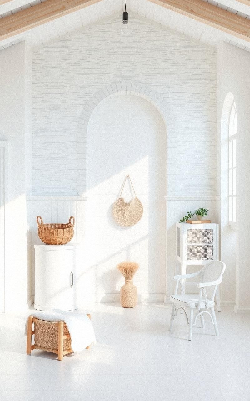 Textured White Walls For Subtle Interest