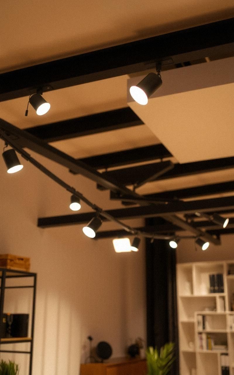 Loft Lighting With Adjustable Fixtures