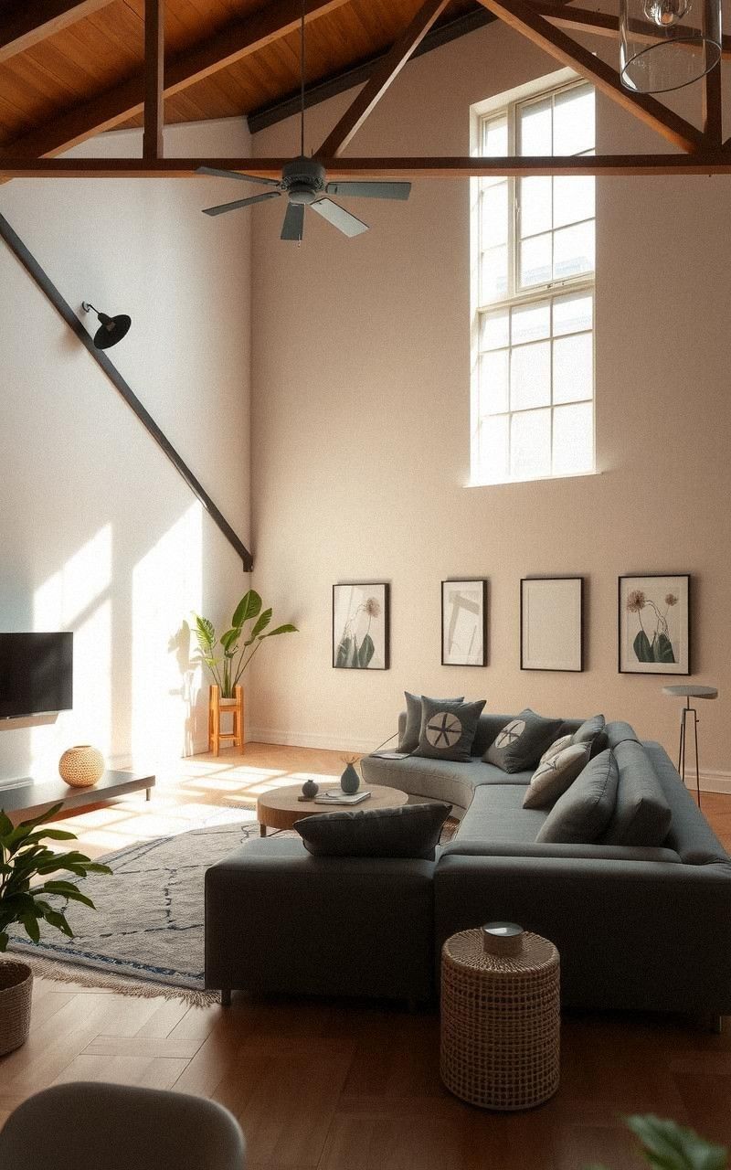 Neutral Colors For An Airy Loft Atmosphere