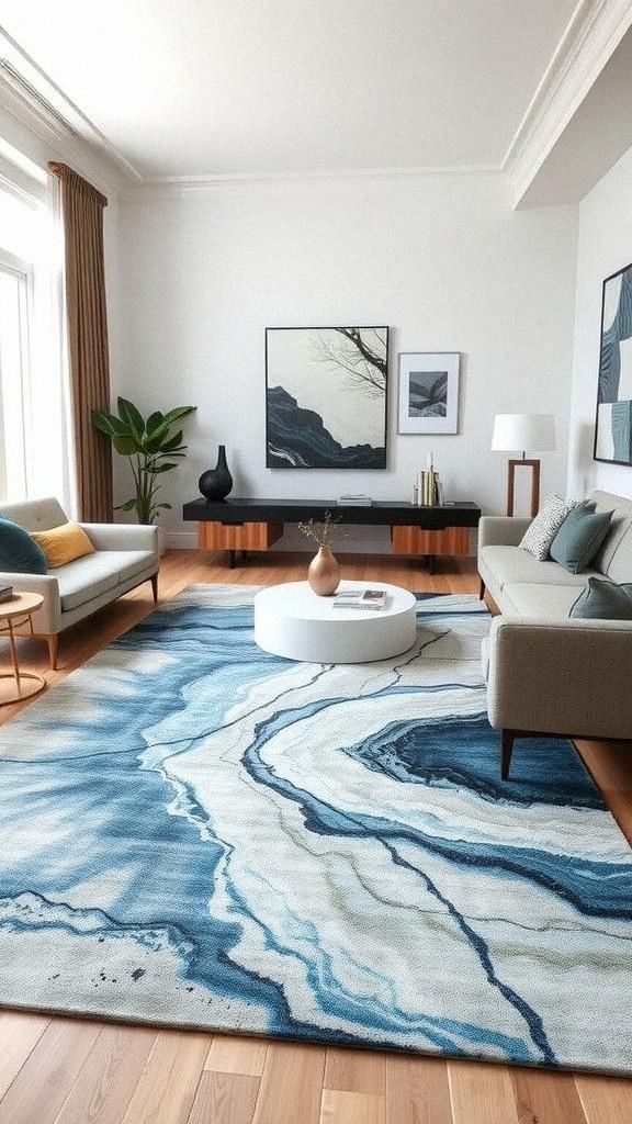 Abstract Art Rugs For Creative Expression