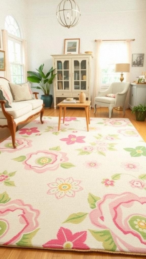 Floral Pattern Rugs For A Touch Of Nature