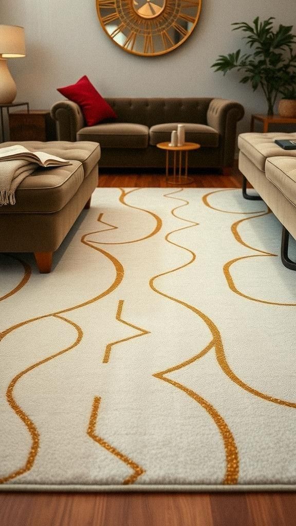 Metallic Accent Rugs For Subtle Glamour