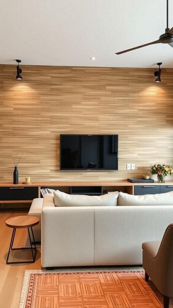 Install A Feature Wall To Anchor The Living Area