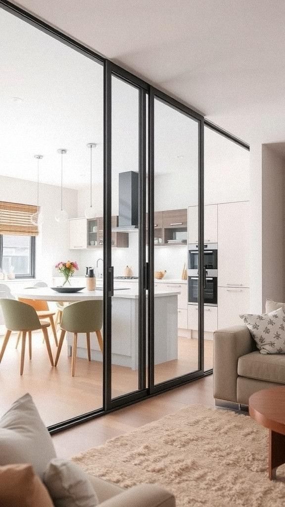 Use Sliding or Folding Doors for Flexible Privacy