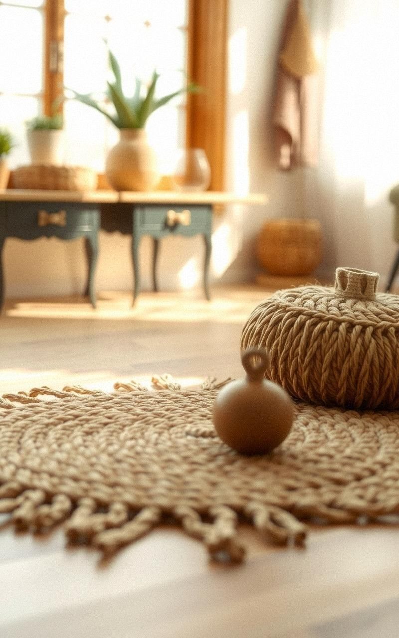 Add Natural Fiber Rugs for Earthy Texture