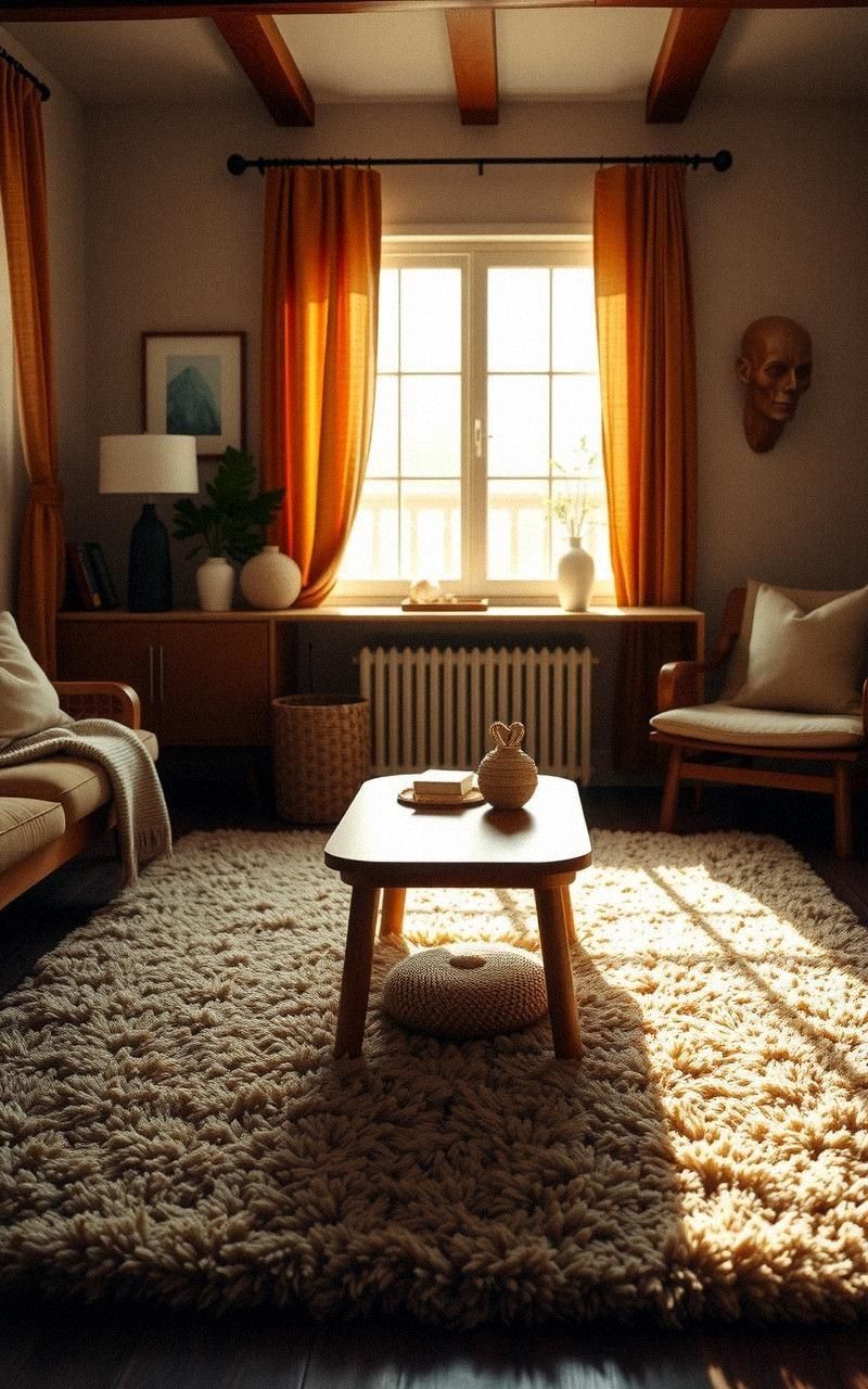 Incorporate Plush Area Rugs for Underfoot Comfort