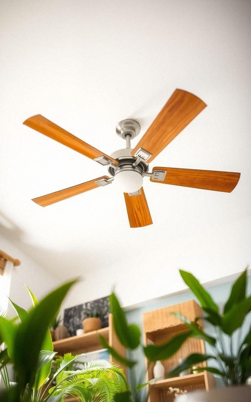 Ceiling Fans With Natural Wood Blades