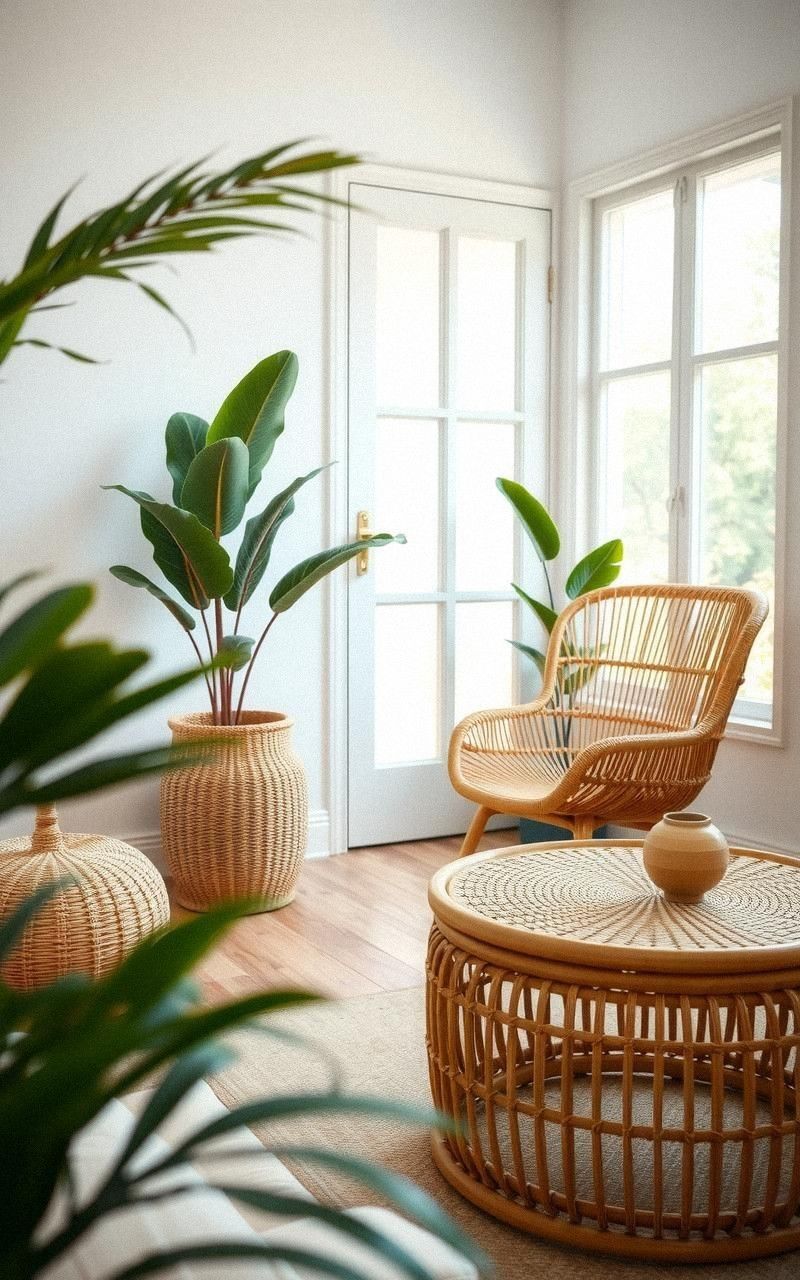 Natural Woven Furniture For Island Style