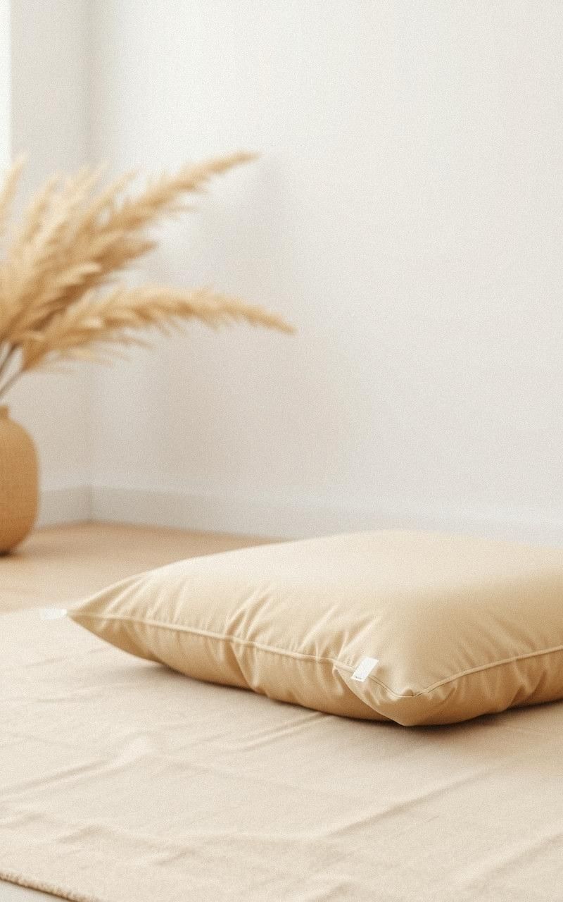 Minimalist Solid Color Floor Cushion For Clean Spaces