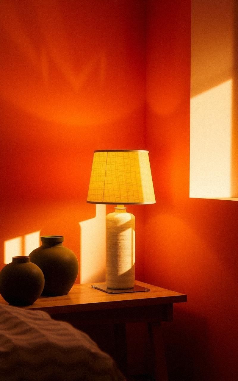 Add Warm Lighting With Amber-Hued Lamps