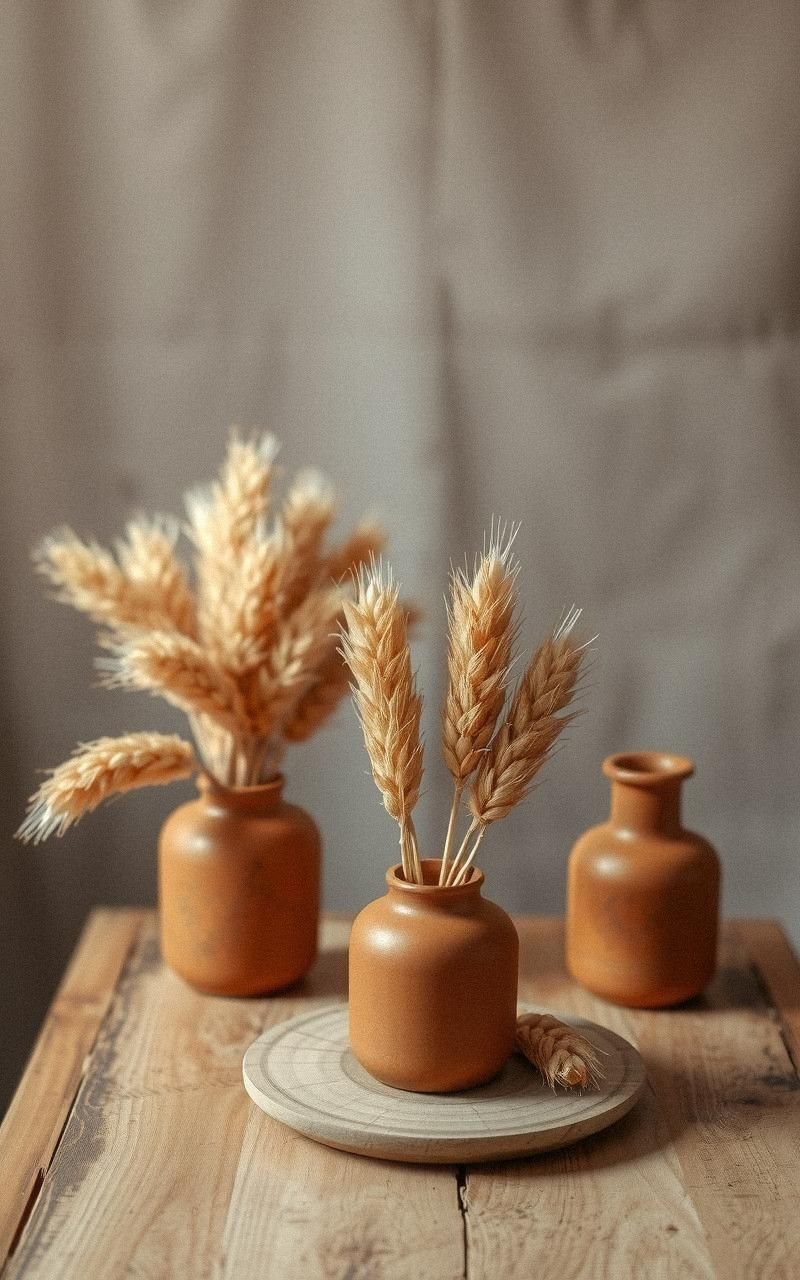 Display Seasonal Dried Flowers and Grasses