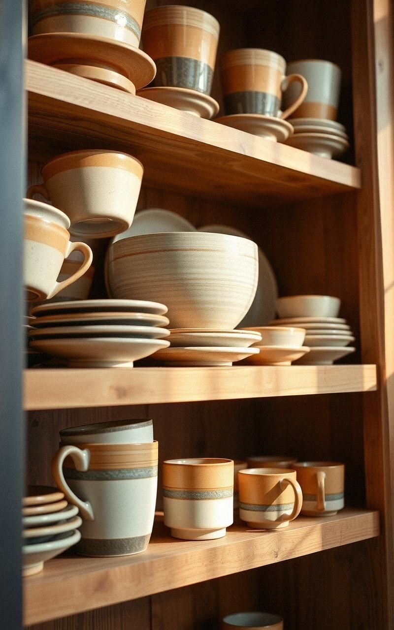 Incorporate Earth-Toned Ceramic Dishware