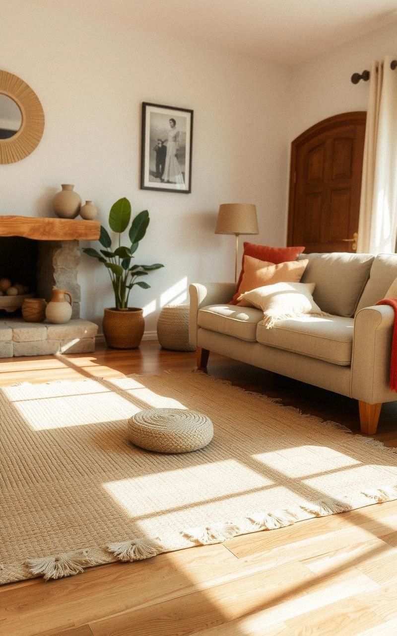 Use Jute or Sisal Rugs for Natural Texture
