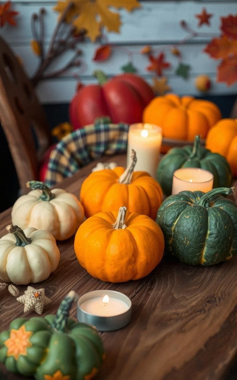 Use Pumpkin and Gourd Displays Creatively