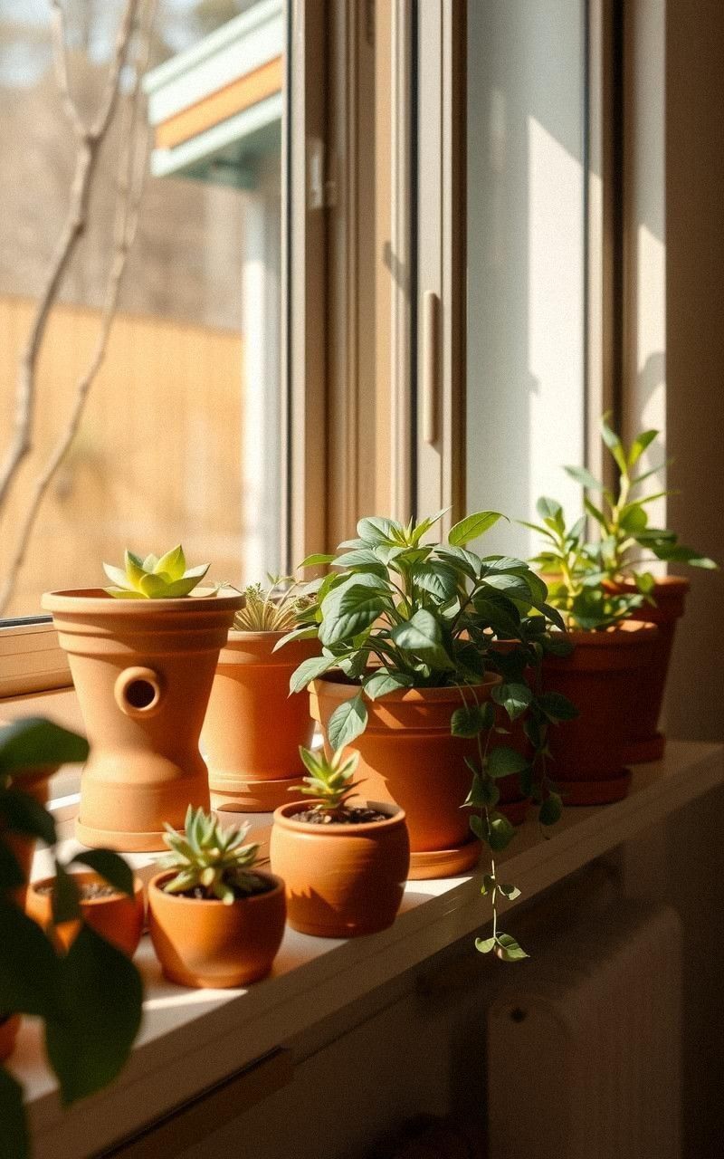 Use Terracotta Planters for Greenery