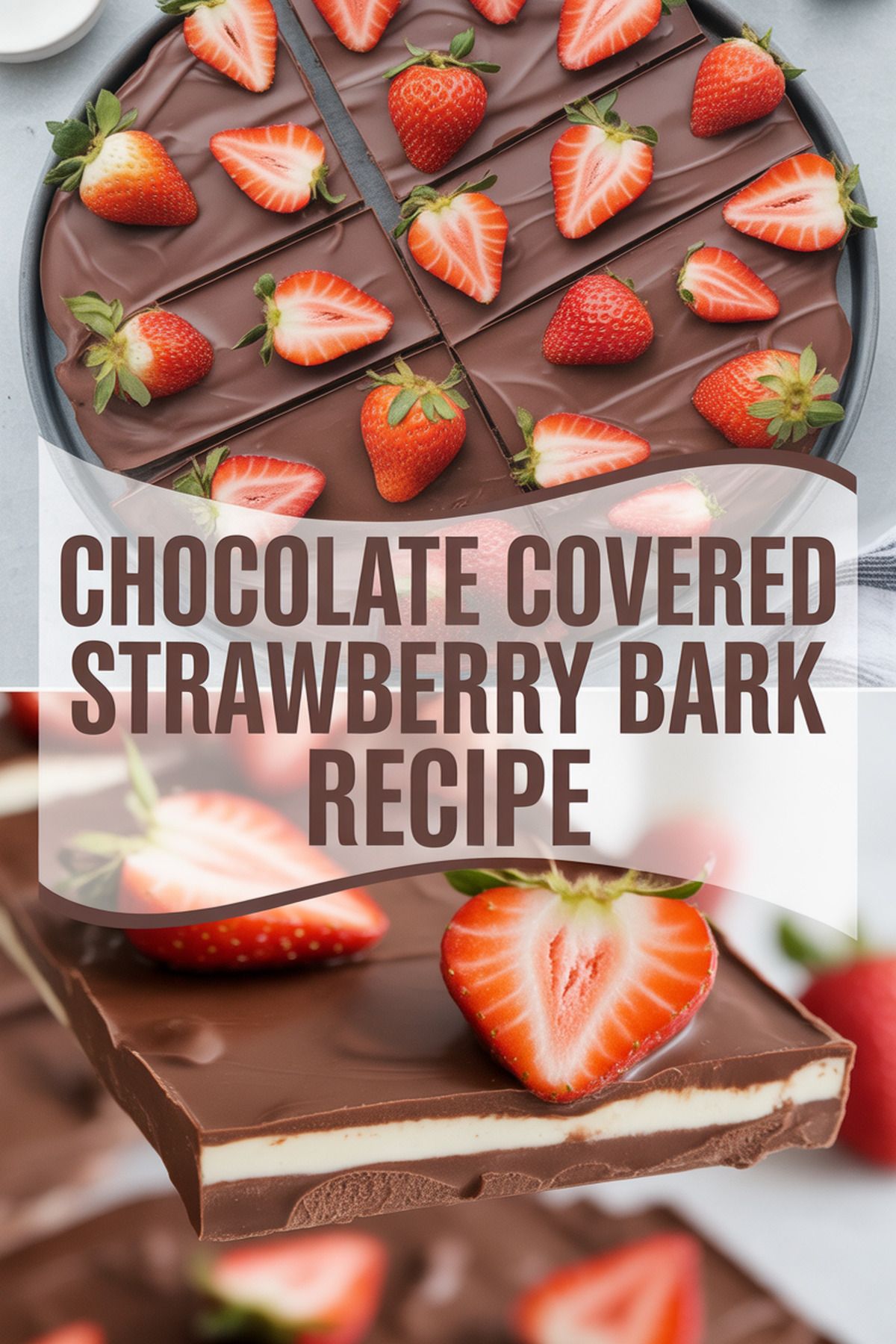 Chocolate Covered Strawberry Bark Recipe recipe idea in stylish layout