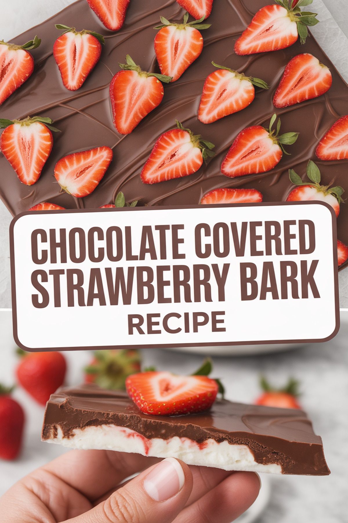 Chocolate Covered Strawberry Bark Recipe recipe idea in stylish layout
