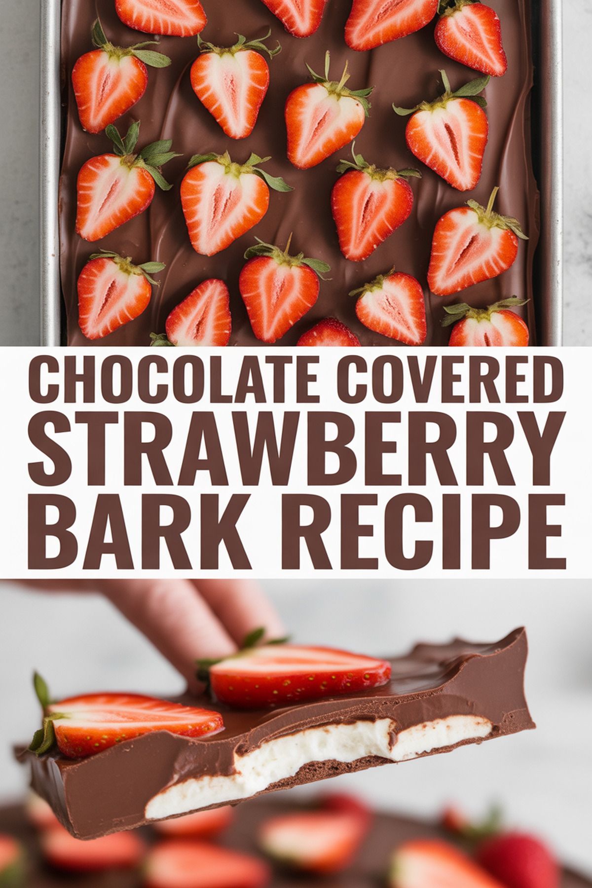 Chocolate Covered Strawberry Bark Recipe recipe idea in stylish layout